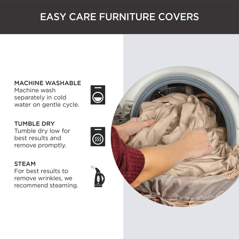 SureFit Stretch Morgan 1-Piece - Recliner Slipcover - Gray - Image 5